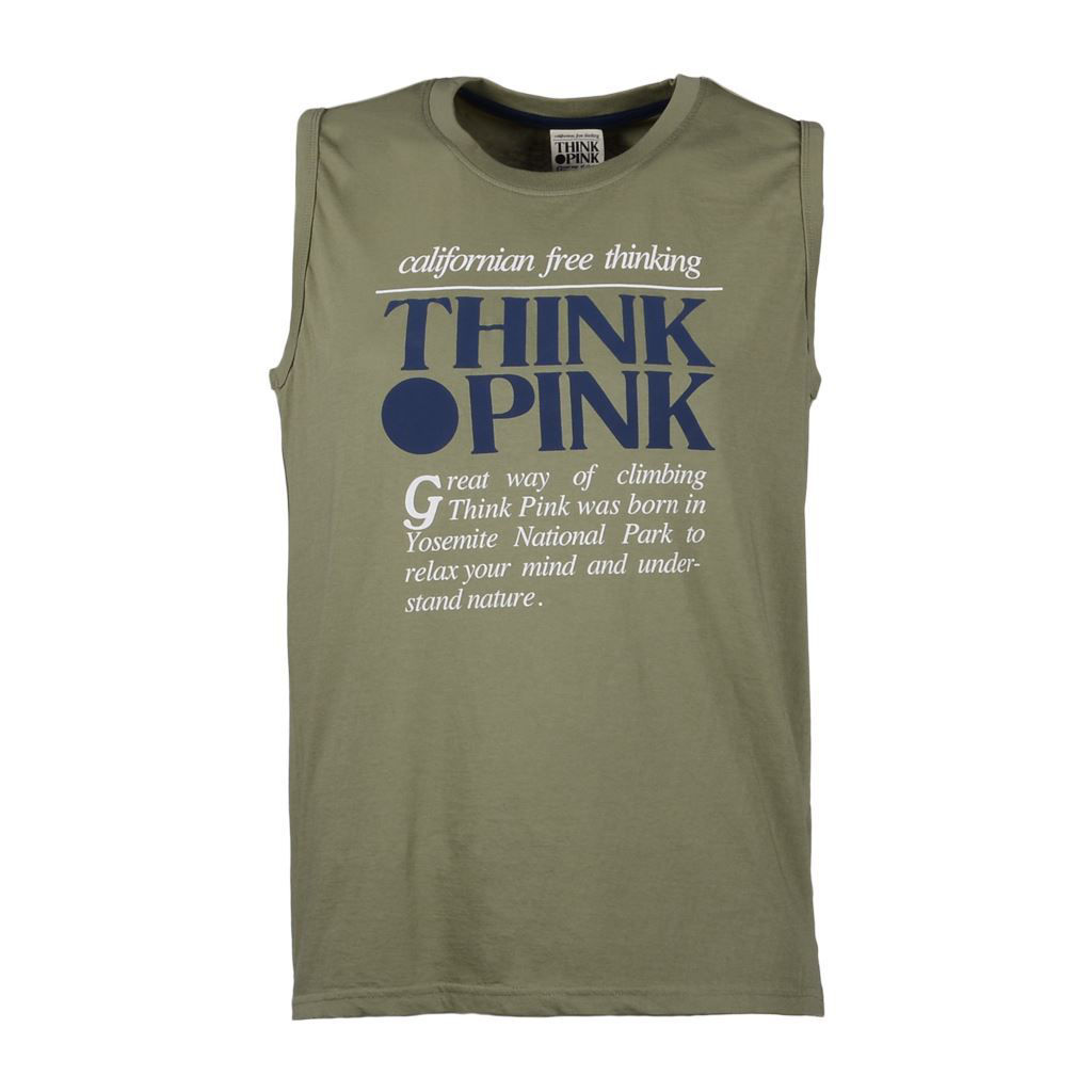 Think Pink Canotta Uomo ss1814 In Linea