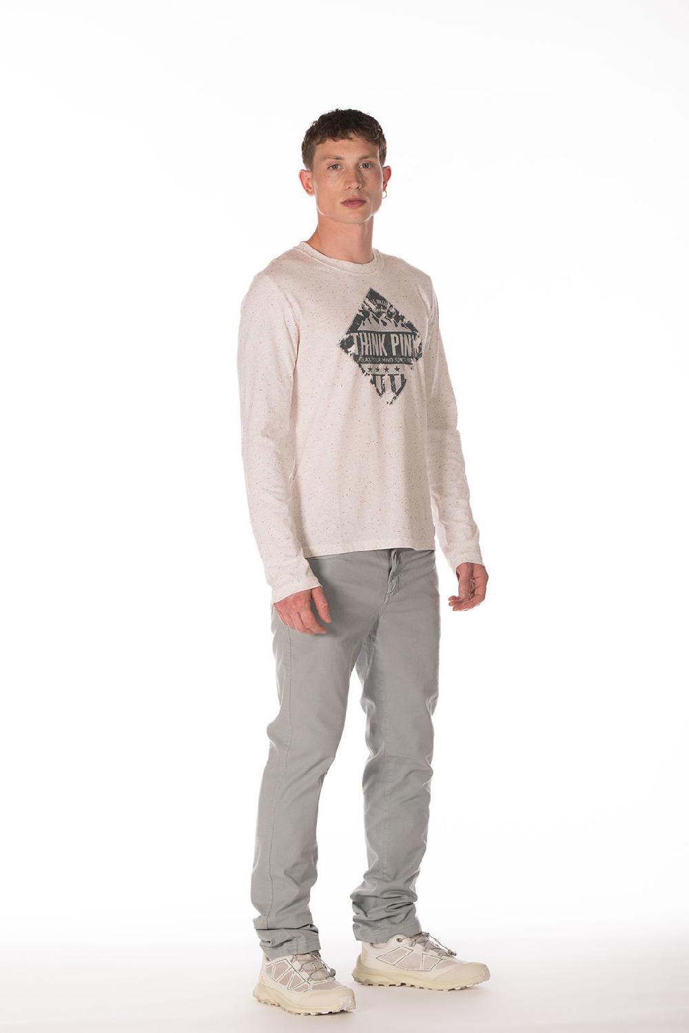 Think Pink T-shirt Uomo Manica Lunga fw1502 Consegna Veloce