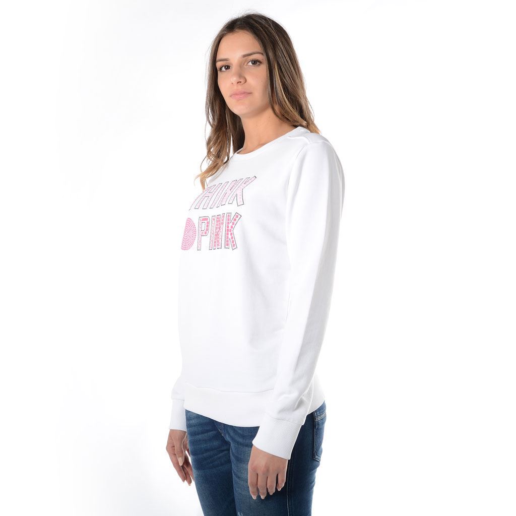 Think Pink Felpa Donna Girocollo ss1908 Italy