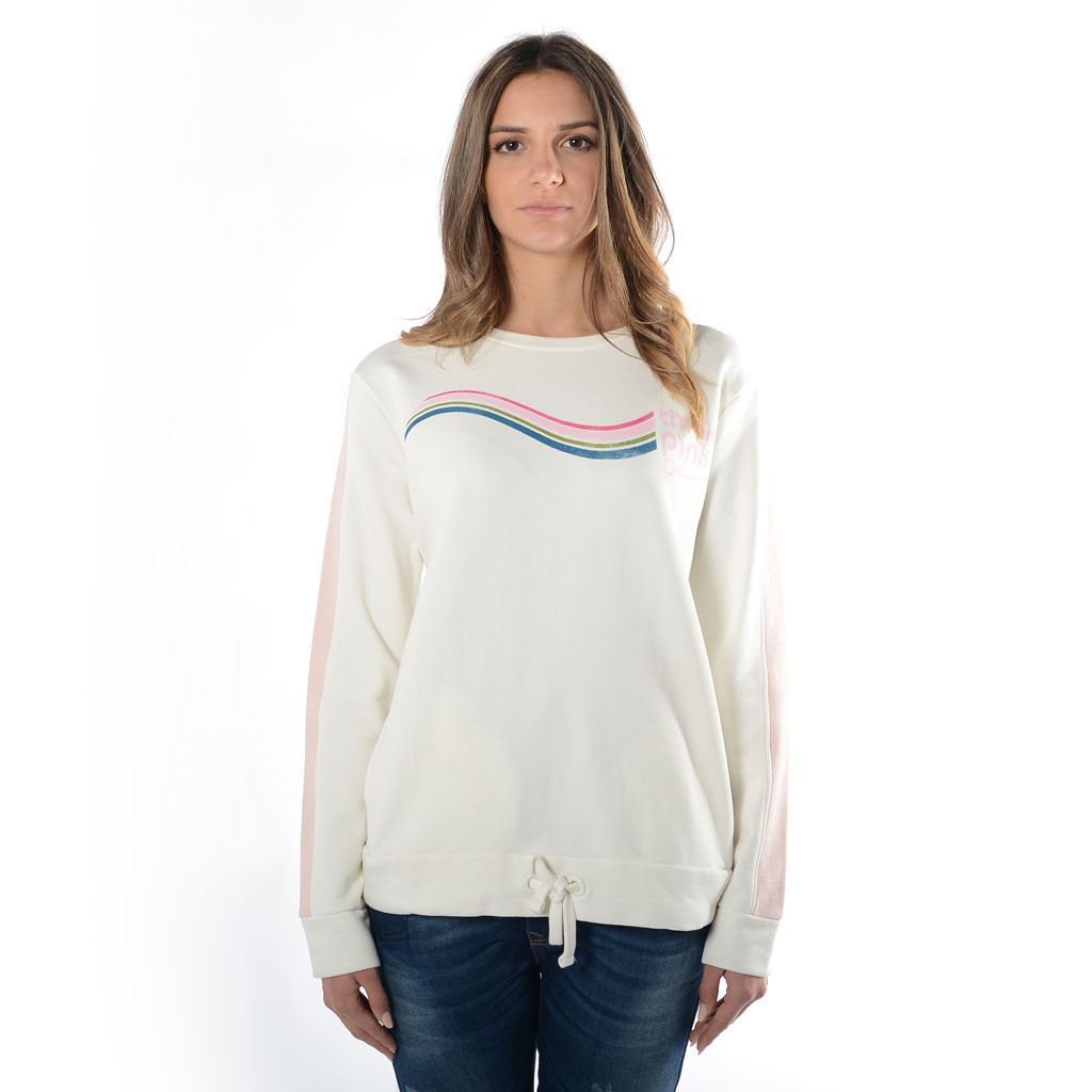 Think Pink Felpa Donna Girocollo ss1904 Italia