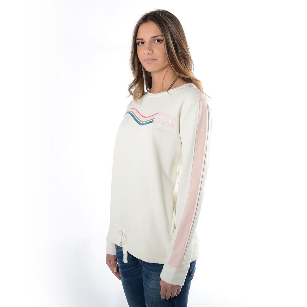 Think Pink Felpa Donna Girocollo ss1904 Italia