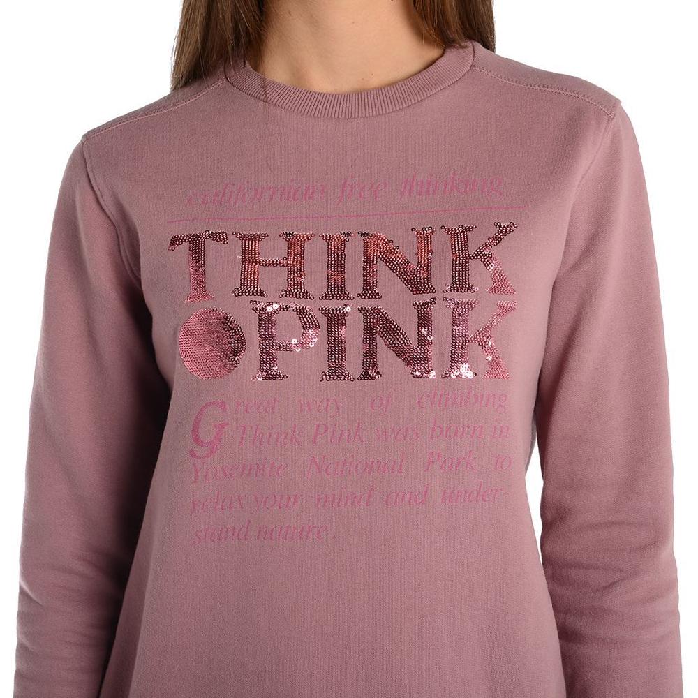 Think Pink Felpa Donna Girocollo fw1800 Promozione