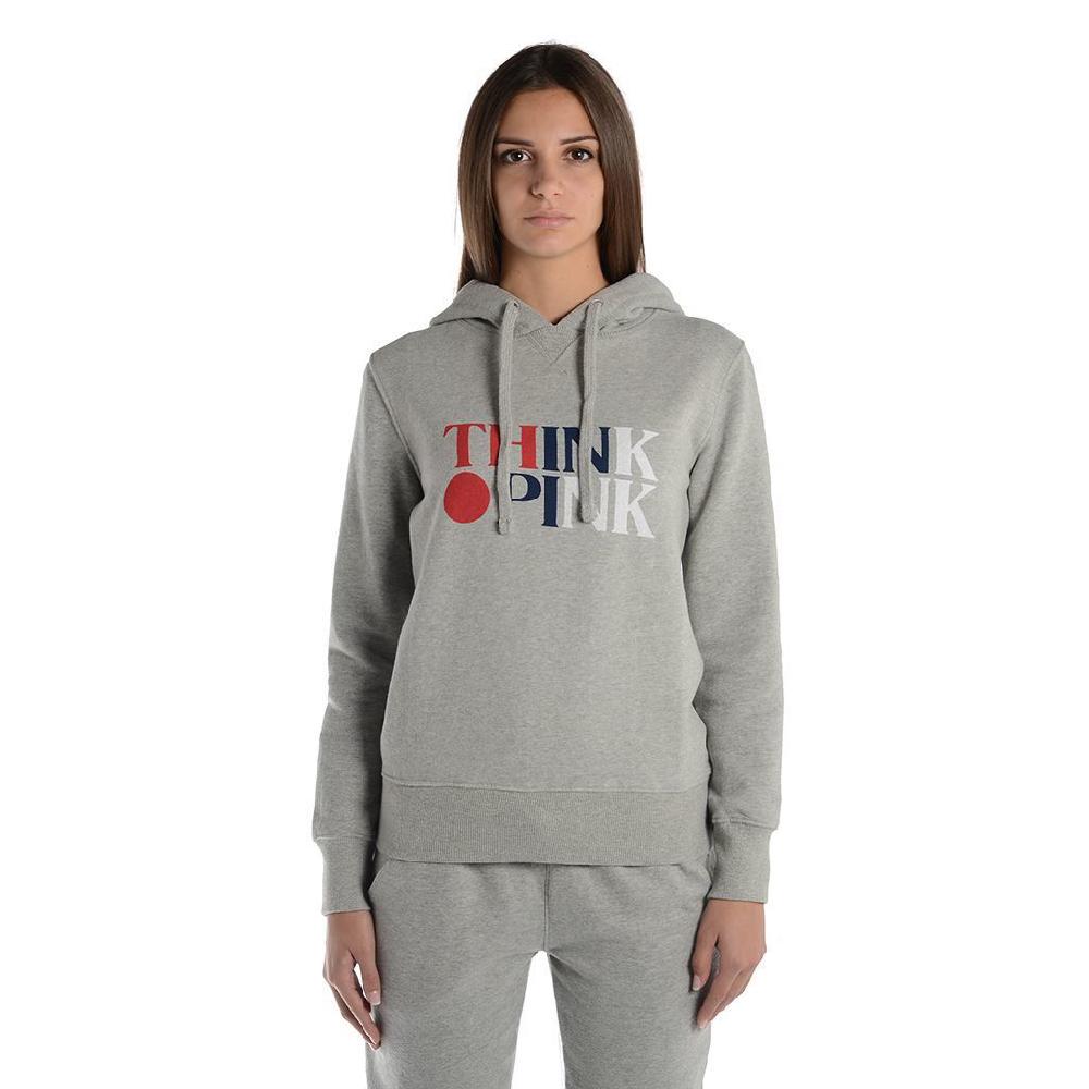 Think Pink Felpa Donna con Cappuccio fw1811 Spedizione Gratuita