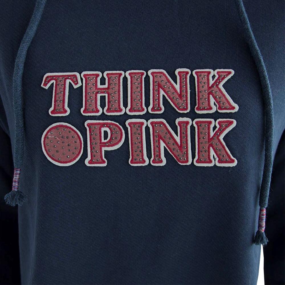 Think Pink Felpa Donna con Cappuccio fw1601 Online