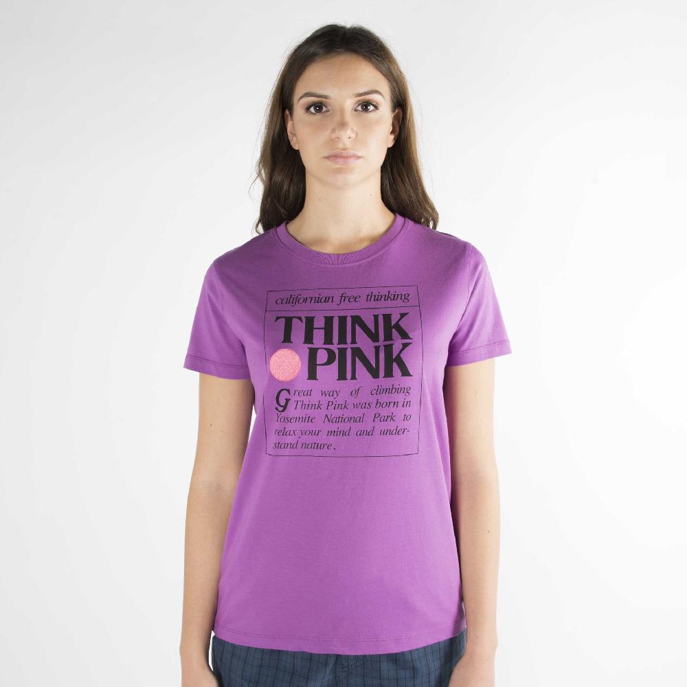 Think Pink T-shirt Donna Manica Corta ss2000 Moda