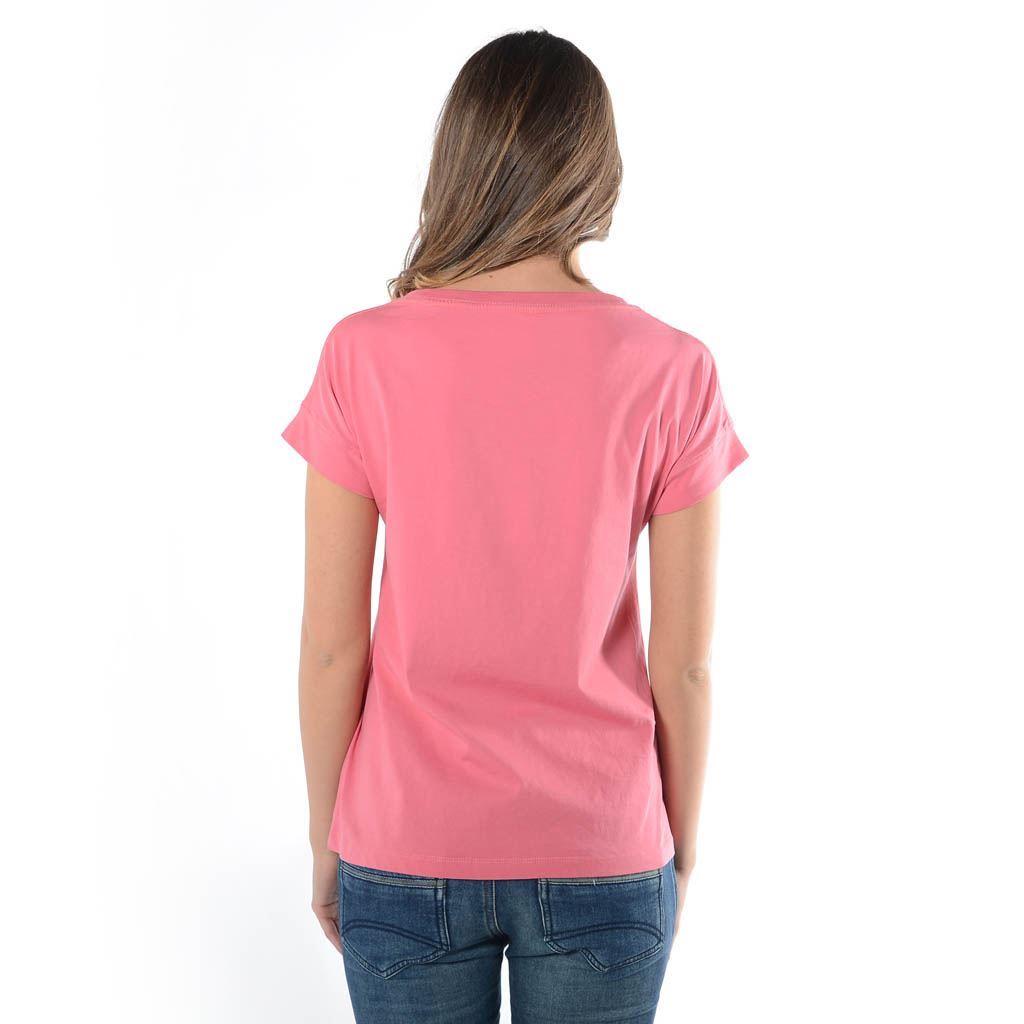Think Pink T-shirt Donna Manica Corta ss1902 Nuovo