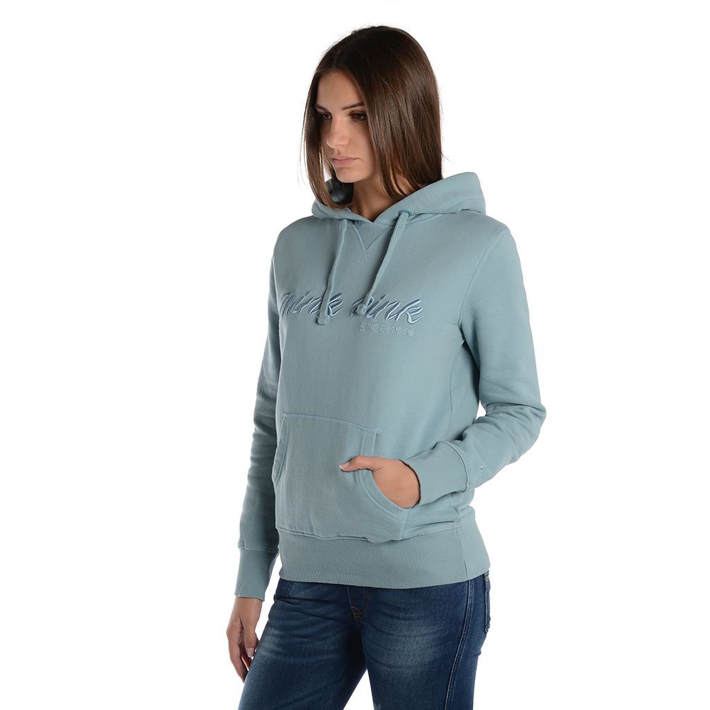 Think Pink Felpa Donna con Cappuccio fw1802 Promozione Limitata