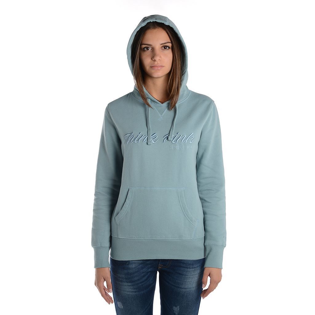 Think Pink Felpa Donna con Cappuccio fw1802 Promozione Limitata