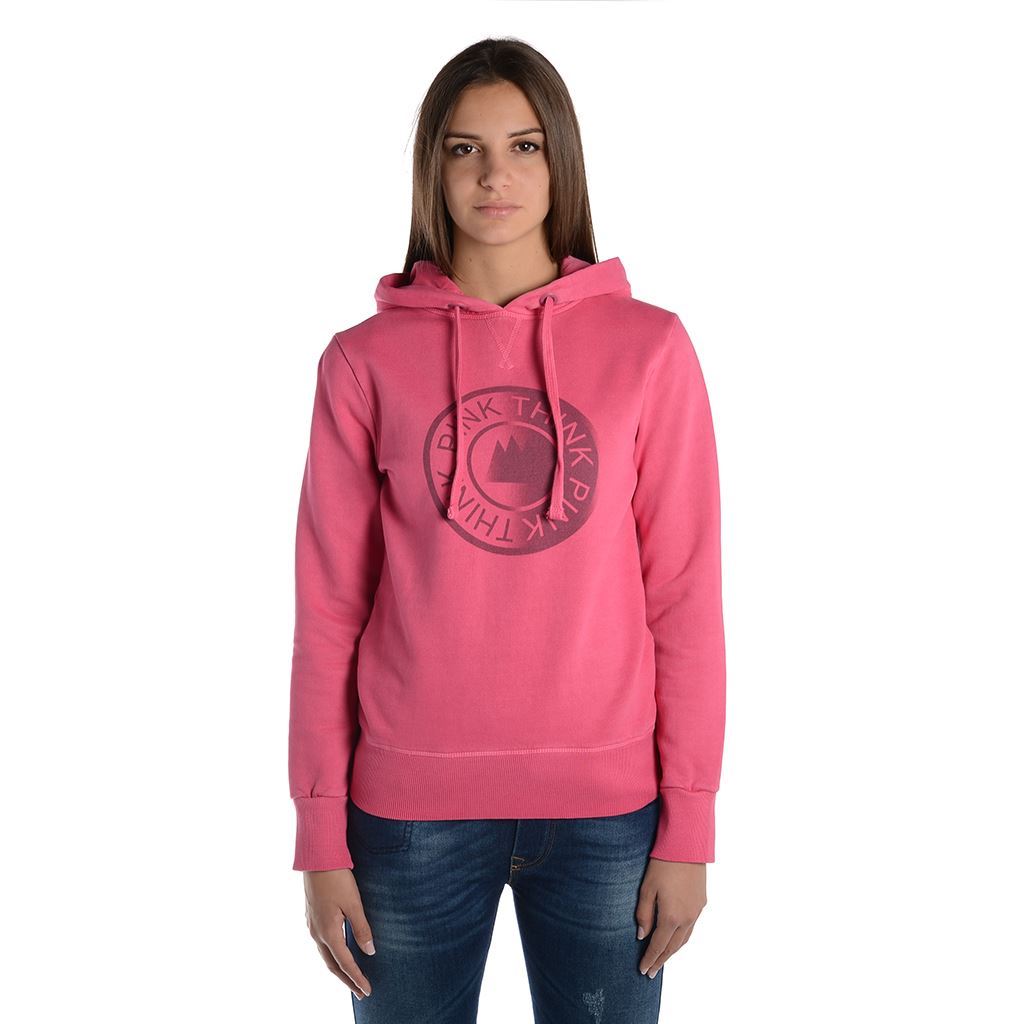 Think Pink Felpa Donna con Cappuccio fw1805 Fino Al -60%