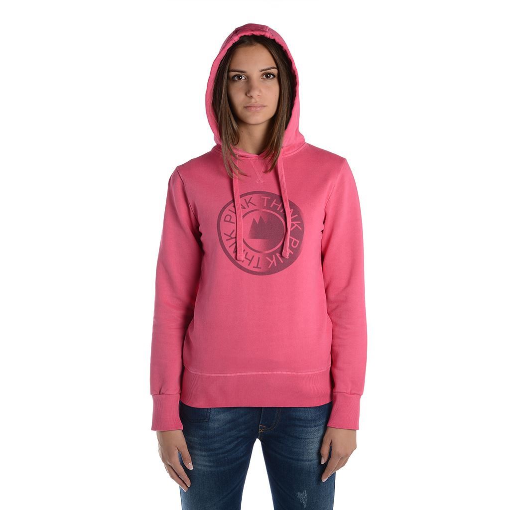 Think Pink Felpa Donna con Cappuccio fw1805 Fino Al -60%