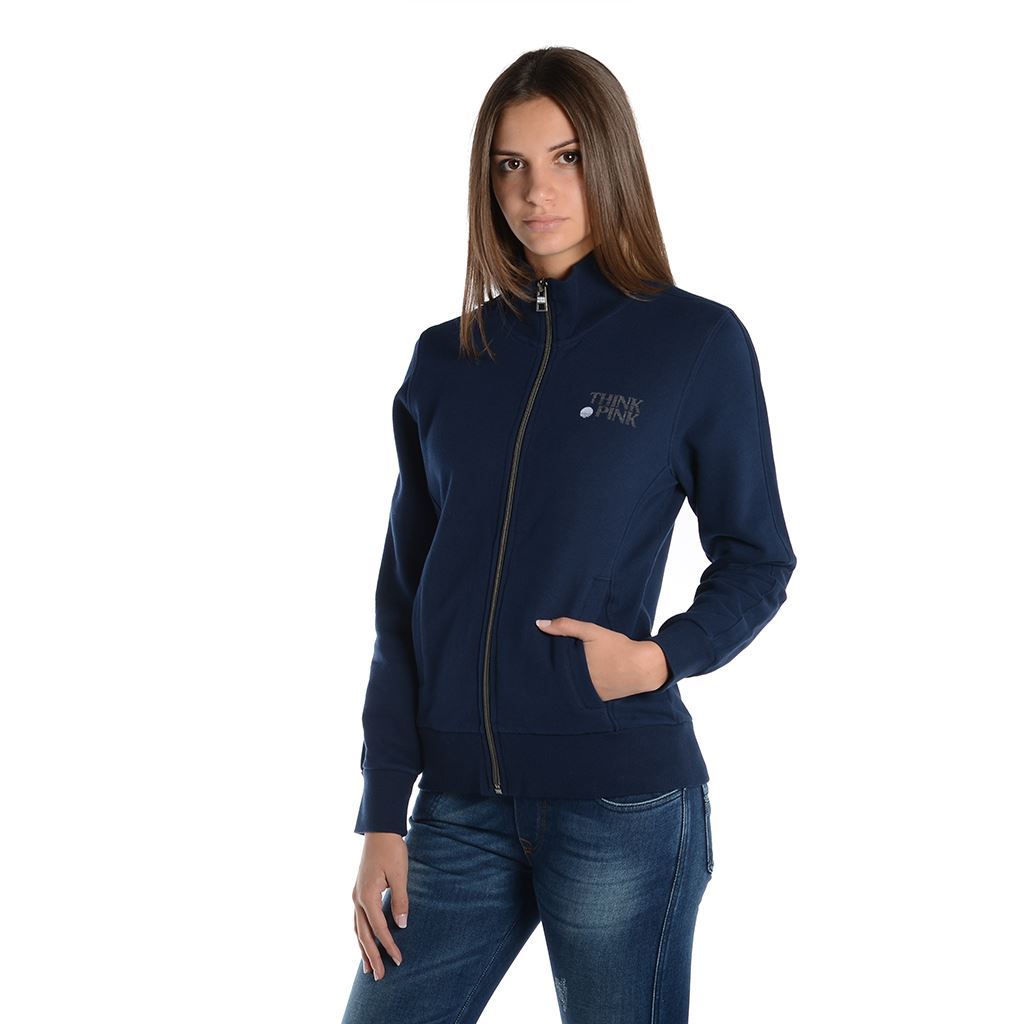 Think Pink Felpa Donna Zip fw1810 In vendita