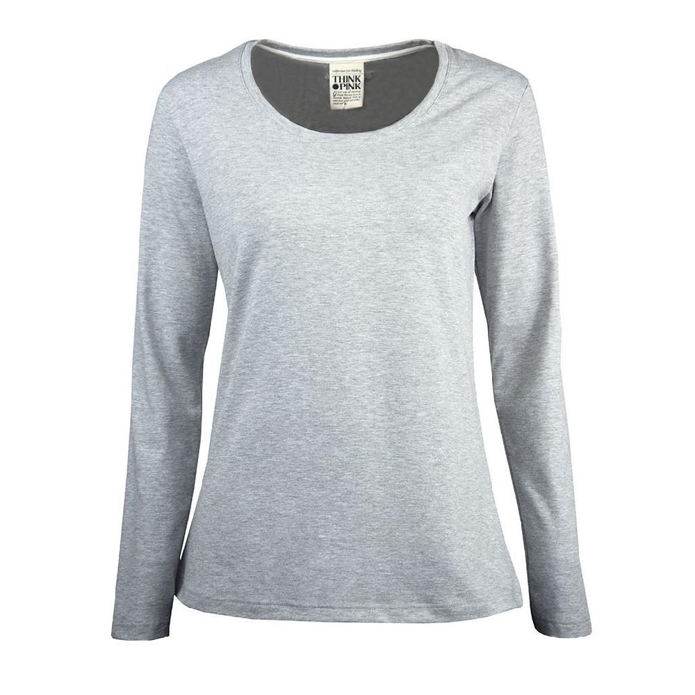 Think Pink T-shirt Donna Manica Lunga fw1701 Offerta