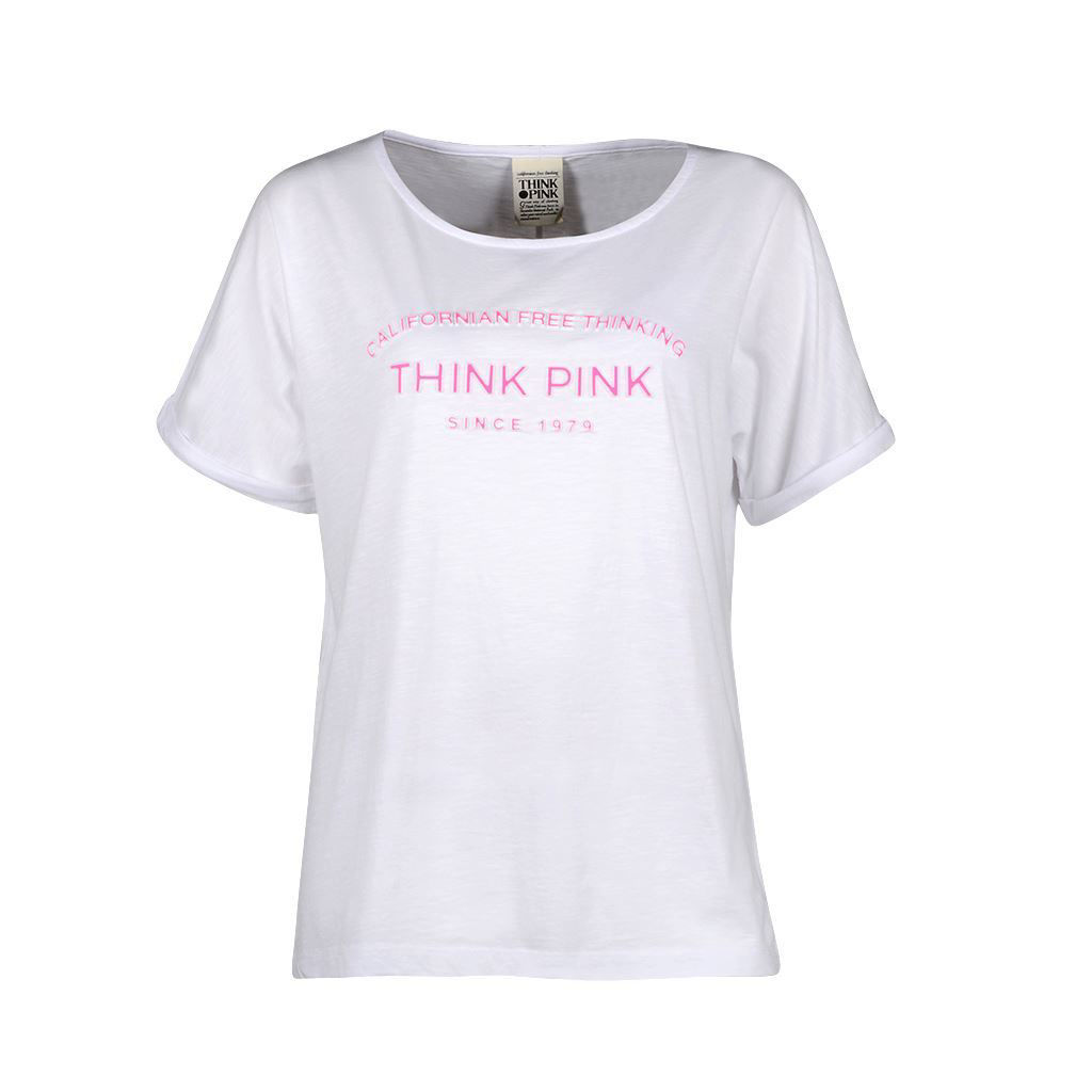 Think Pink T-shirt Donna Manica Corta ss1802 In Vendita