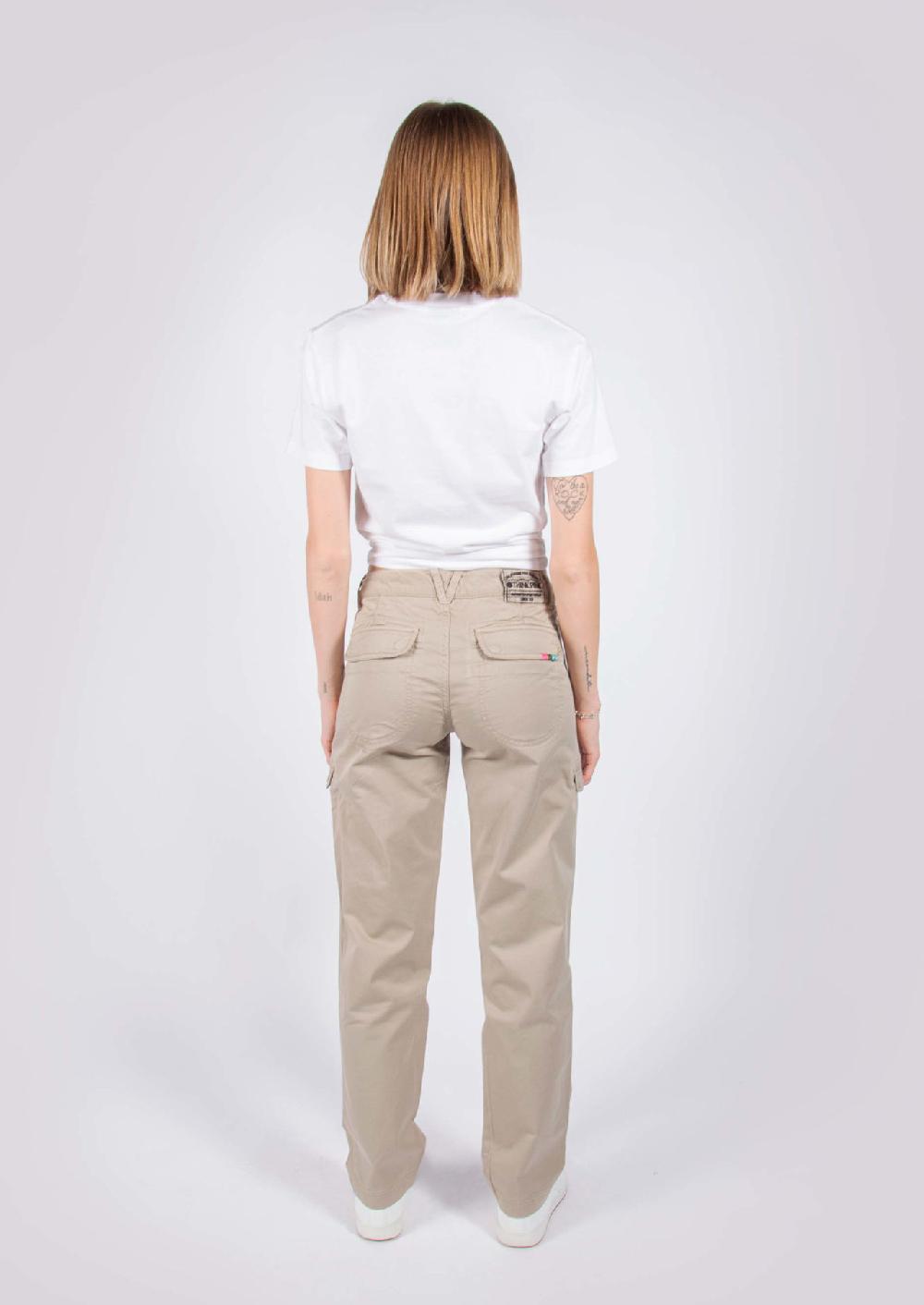 Think Pink Pantaloni lunghi donna con tasconi ss1604 Italia