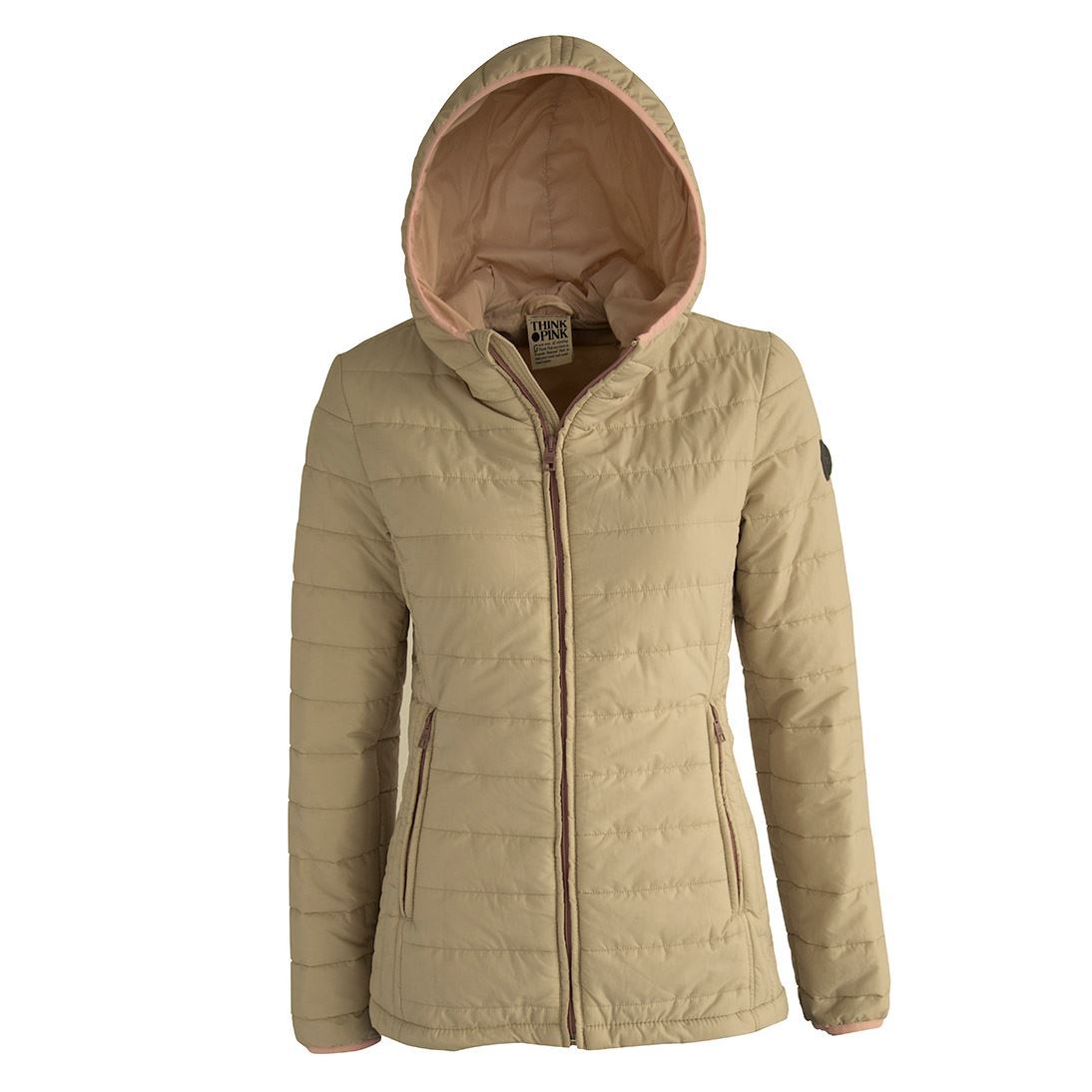 Think Pink Giubbino Donna con Cappuccio fw1600 Nuovo
