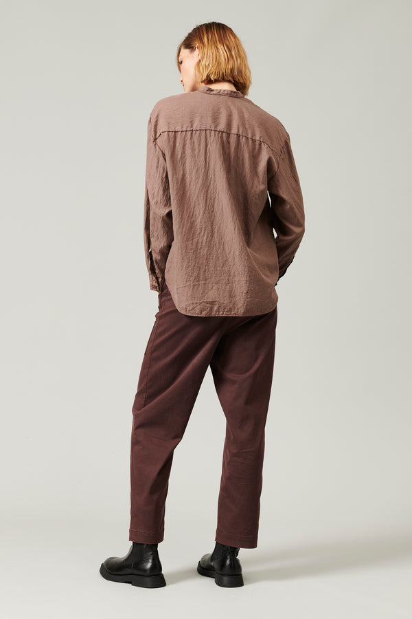 ﻿Transit Par Such Camicia collo alla coreana in misto seta | 1013.CFDTRYL211.26 – Transit Fino Al -60%
