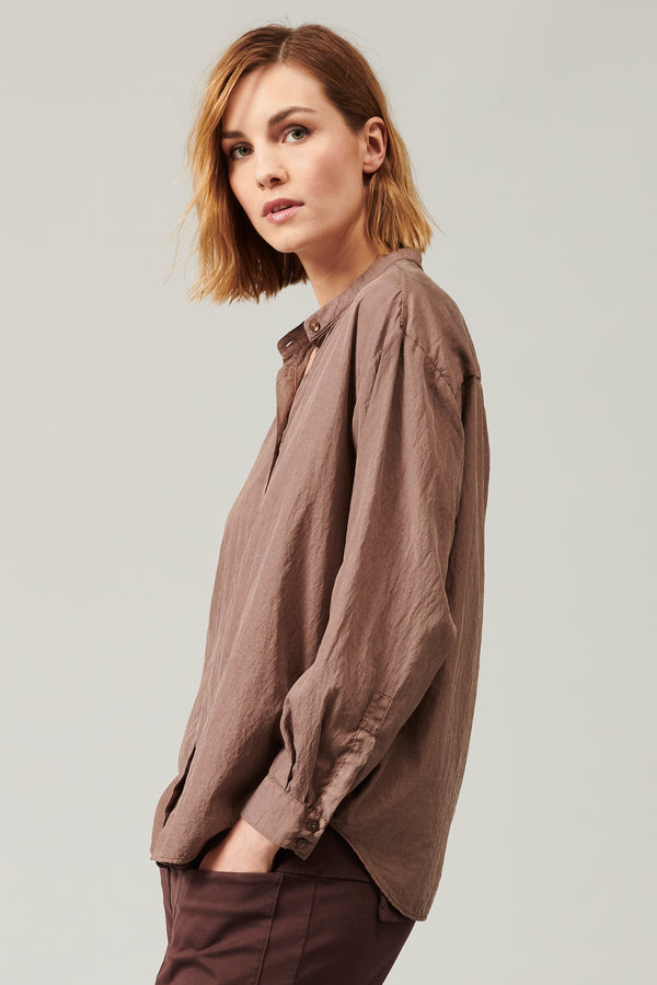 ﻿Transit Par Such Camicia collo alla coreana in misto seta | 1013.CFDTRYL211.26 – Transit Fino Al -60%