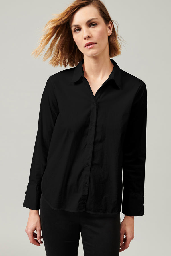Transit Par Such Camicia lunga in popeline di cotone stretch | 1013.CFDTDY-5003.901 – Transit Convenienza