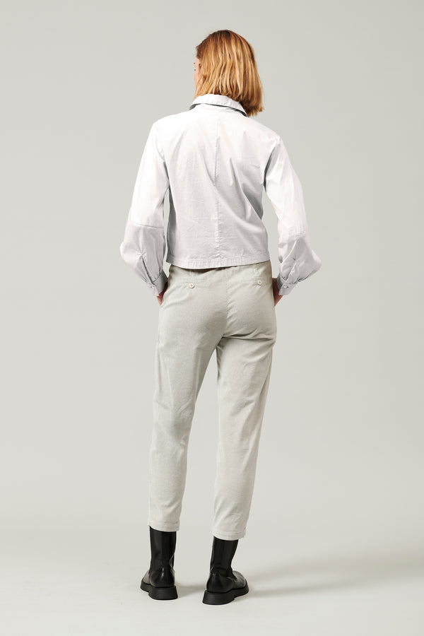 Transit Par Such Camicia in popeline di cotone stretch con manica voluminosa sagomata – Transit Presa
