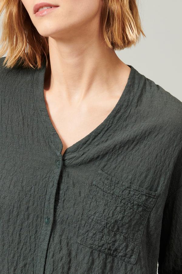 Transit Par Such Camicia stondata in goffrato di di misto lana stretch | 1013.CFDTRYP25 – Transit Offerta