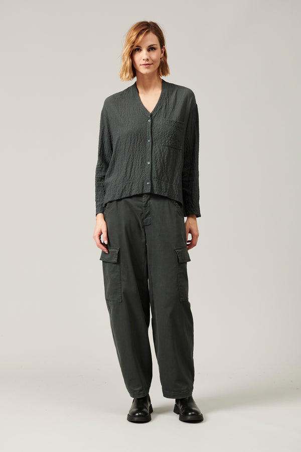 Transit Par Such Camicia stondata in goffrato di di misto lana stretch | 1013.CFDTRYP25 – Transit Offerta