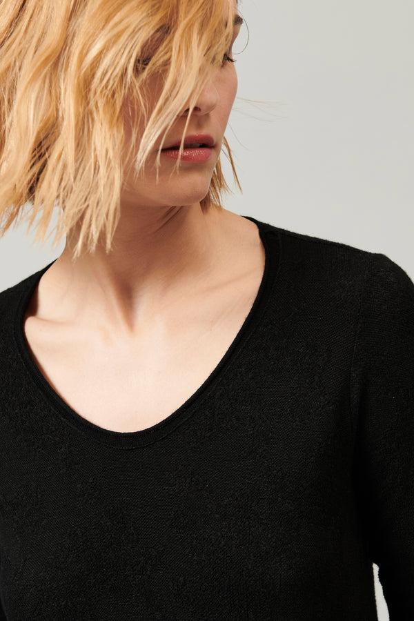Transit Par Such Vestito in maglia con filato in misto lana e viscosa con lavorazione – Transit Saldi
