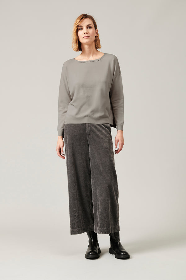 Transit Par Such Maglia oversize in viscosa e lana. linea a scatola collo a barchetta – Transit Offerte esclusive