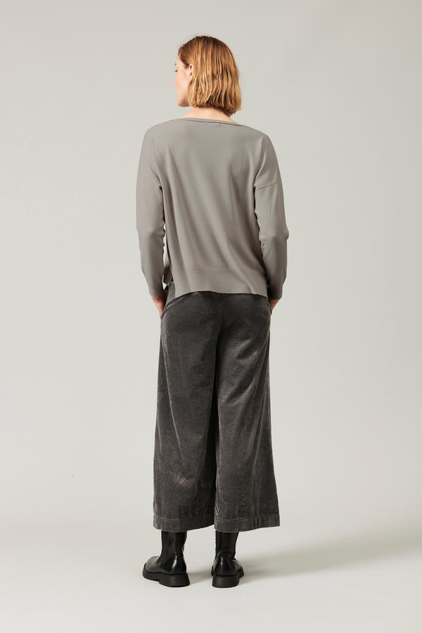 Transit Par Such Maglia oversize in viscosa e lana. linea a scatola collo a barchetta – Transit Offerte esclusive