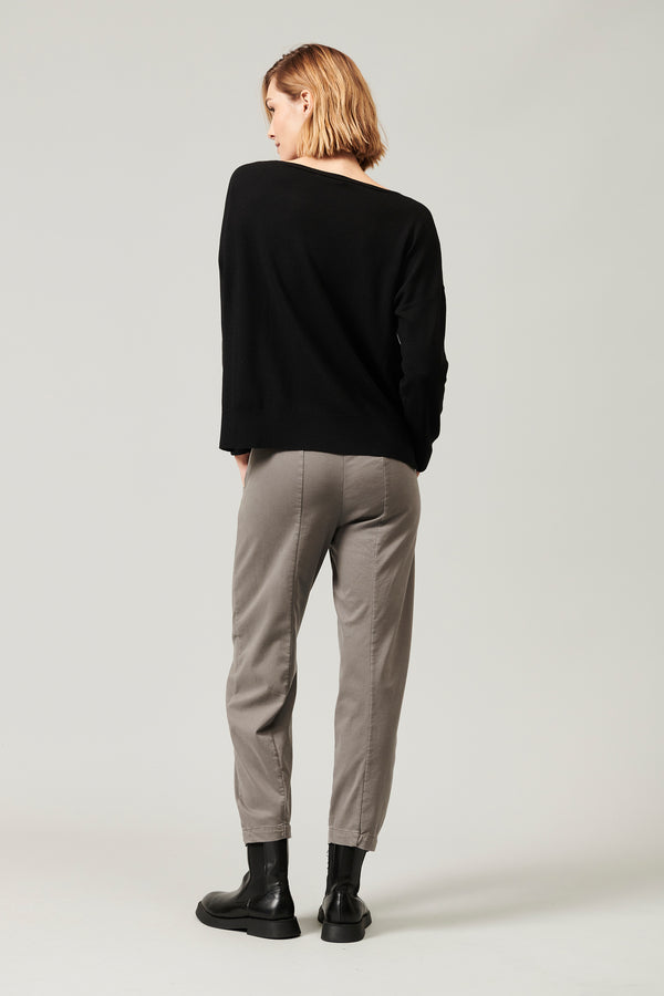 Transit Par Such Maglia oversize in viscosa e lana. linea a scatola collo a barchetta – Transit 2025