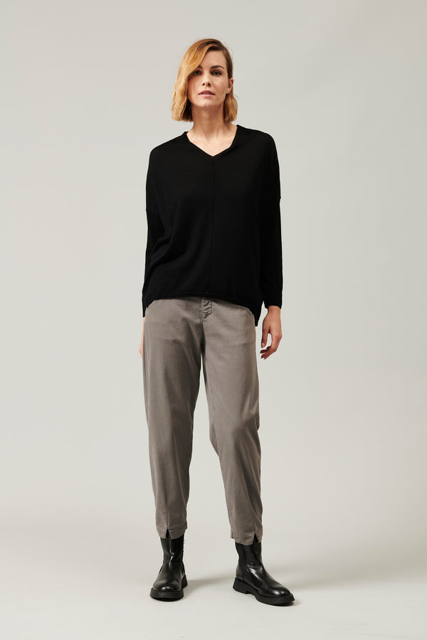 Transit Par Such Maglia oversize scollo a v in lana vergine 16 gage | 1013.CFDTRY18531. – Transit Shopping Online