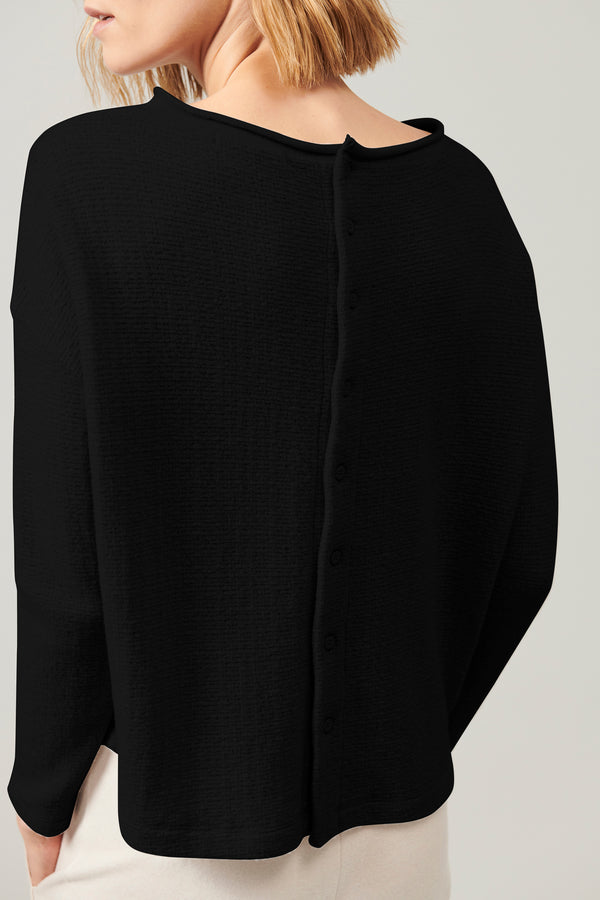 Transit Par Such Maglia di lana e viscosa jacquard microfantasia collo sbarcato e chius – Transit Prezzo Ridotto