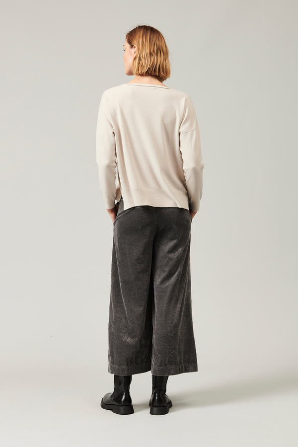 Transit Par Such Maglia oversize in viscosa e lana. linea a scatola collo a barchetta – Transit Presa
