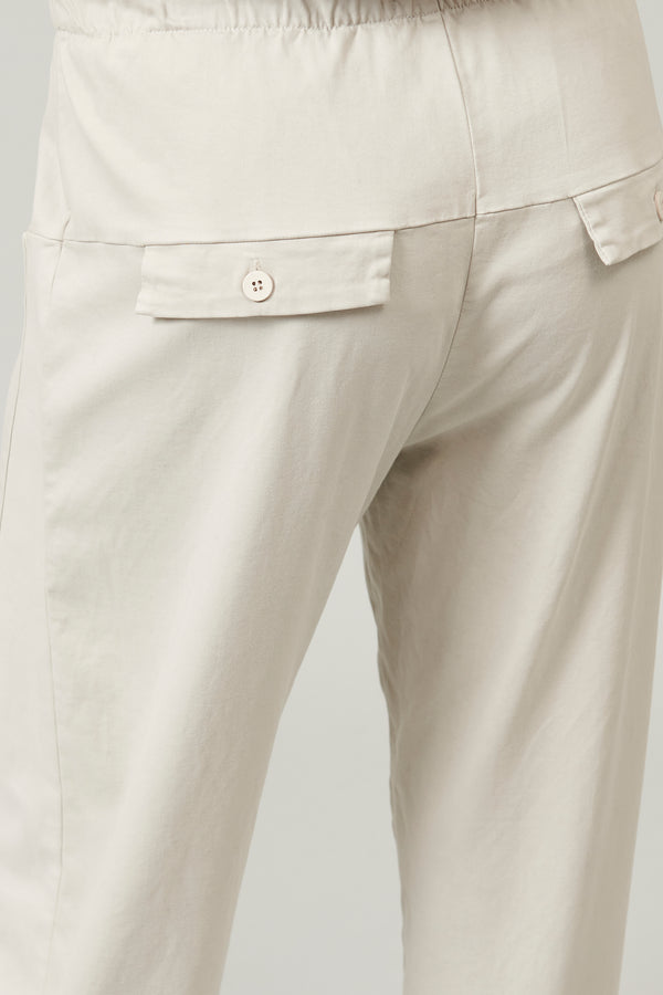 Transit Par Such Pantalone comfort fit con tasche davanti in viscosa e cotone stretch. – Transit Vendite Flash