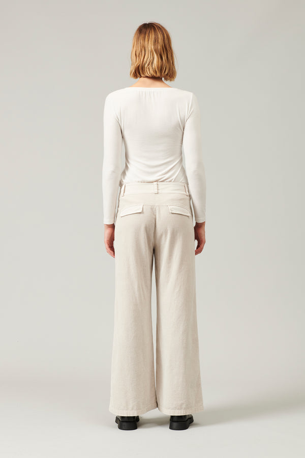 Transit Par Such Pantalone a palazzo in velluto a coste di viscosa e cotone stretch | 1 – Transit 2025