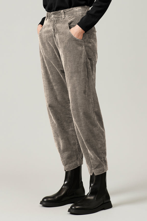 Transit Par Such Pantalone comfort fit in velluto a coste di viscosa e cotone stretch | – Transit 2025