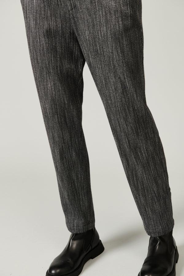 Transit Par Such Pantalone comfort fit con elastico dietro in microfantasia di misto la – Transit In Linea