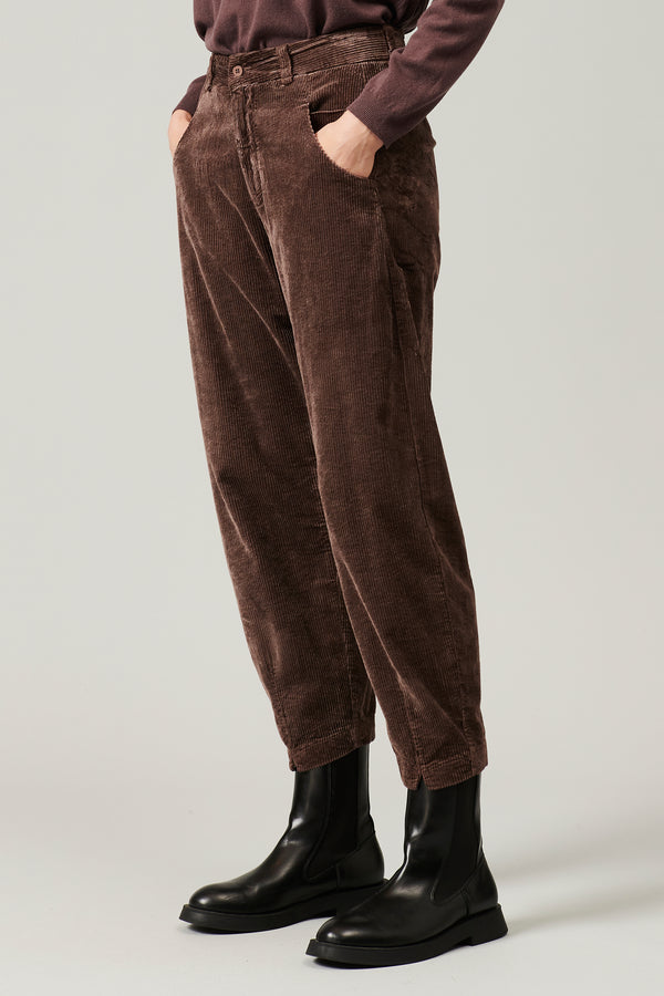 Transit Par Such Pantalone comfort fit in velluto a coste di viscosa e cotone stretch | – Transit Vendita