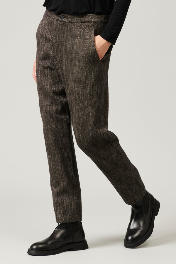 Transit Par Such Pantalone comfort fit con elastico dietro in microfantasia di misto la – Transit Acquista Ora