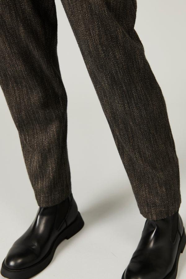 Transit Par Such Pantalone comfort fit con elastico dietro in microfantasia di misto la – Transit Acquista Ora