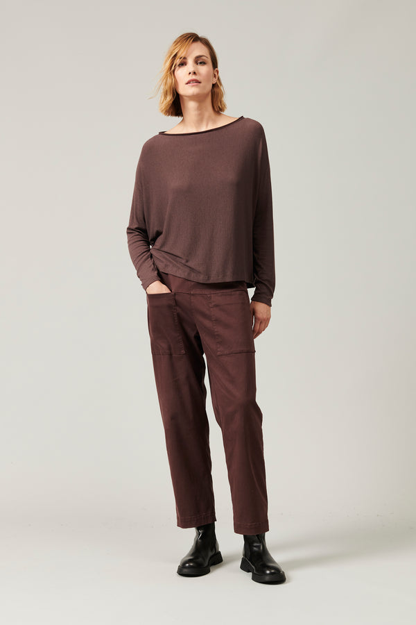 Transit Par Such T-shirt vestibilità over in costina di jersey misto modal. indossabile – Transit Shopping Online