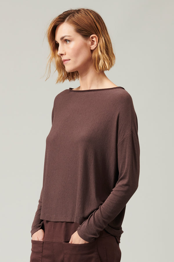 Transit Par Such T-shirt vestibilità over in costina di jersey misto modal. indossabile – Transit Shopping Online