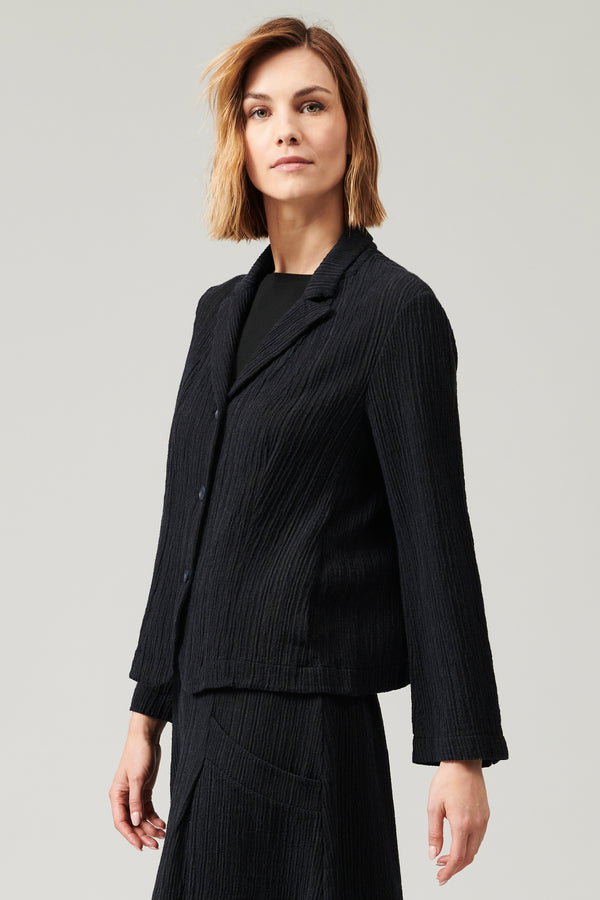 Transit Par Such Giacca regular fit in misto lana gessato goffrato | 1013.CFDTRYA103.05 – Transit 2025