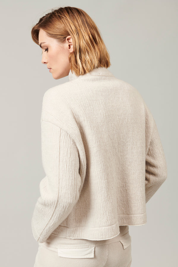 Transit Par Such Giacca corta collo alto a camicia in lana cotta | 1013.CFDTRYX335.01 – Transit Spedizione Gratuita
