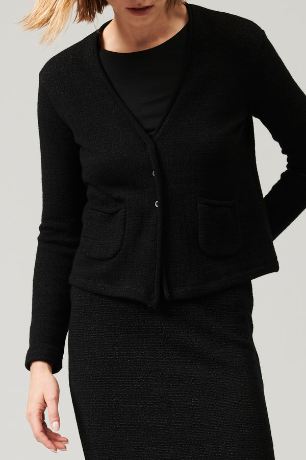 Transit Par Such Giacca in maglia di misto lana jacquard microfantasia | 1013.CFDTRY742 – Transit Soddisfazione Garantita
