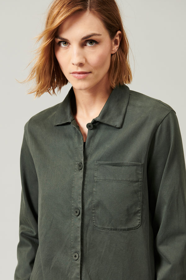 Transit Par Such Giacca/camicia in raso di cotone stretch | 1013.CFDTRYR277.24 – Transit Shopping Online