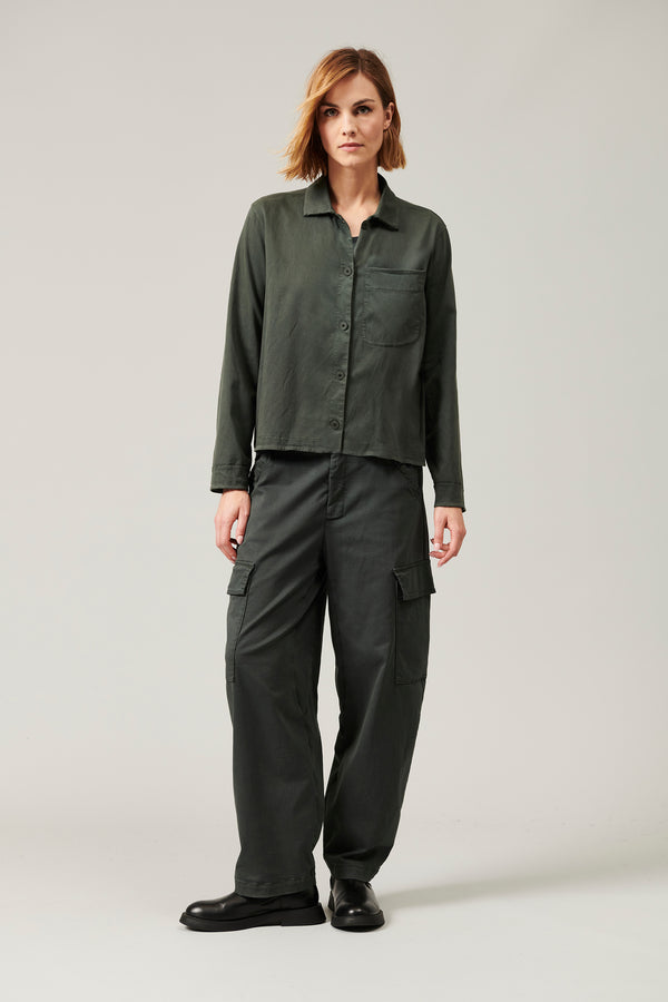 Transit Par Such Giacca/camicia in raso di cotone stretch | 1013.CFDTRYR277.24 – Transit Shopping Online