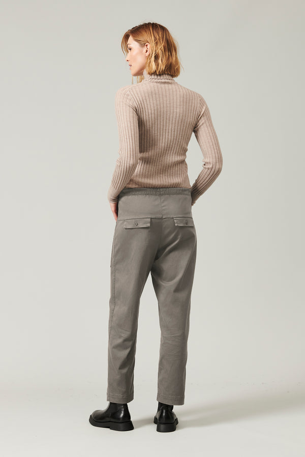 Transit Par Such Pantalone comfort fit con tasche davanti in viscosa e cotone stretch. – Transit Outlet