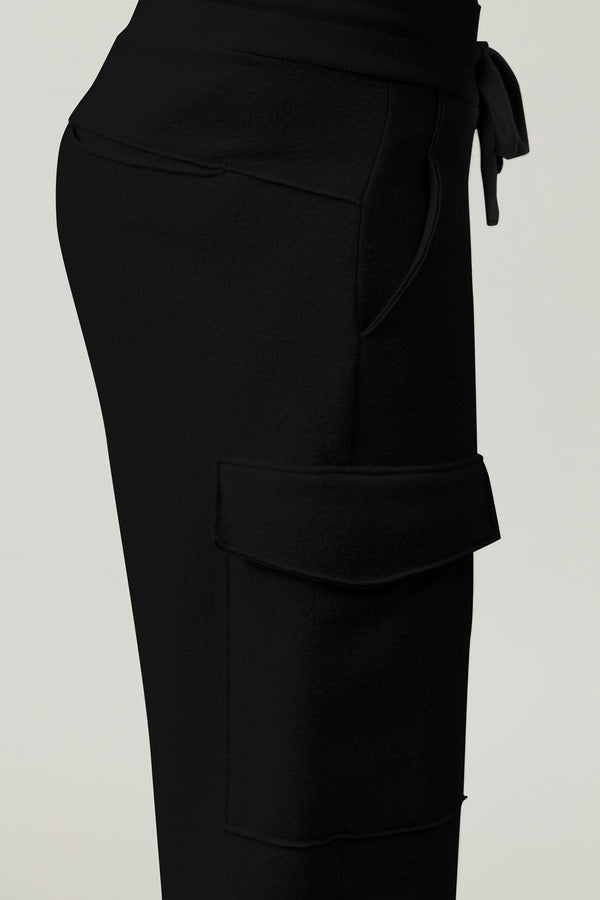 Transit Par Such Pantaloni cargo in panno di lana con cintura a coste di lana elastici – Transit Saldi