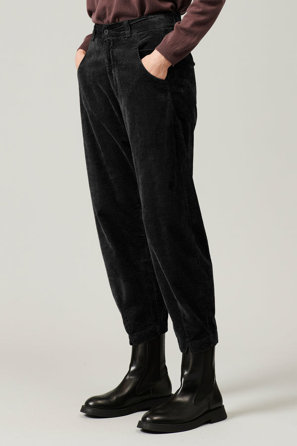 Transit Par Such Pantalone comfort fit in velluto a coste di viscosa e cotone stretch | – Transit Vendita Calda
