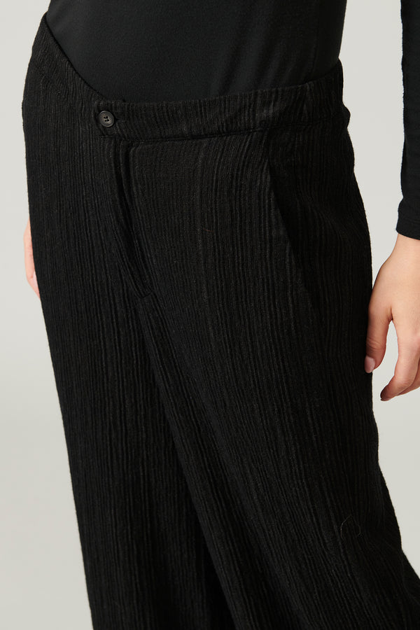 Transit Par Such Pantalone palazzo in misto lana gessato goffrato | 1013.CFDTRYA101.10 – Transit Vendite Flash